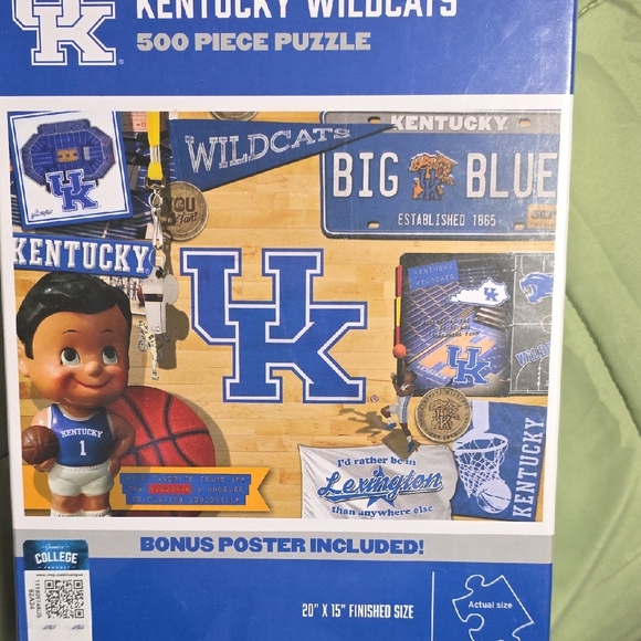 NCAA Kentucky Wildcats Retro 500-Piece Puzzle - Picture 2 of 5